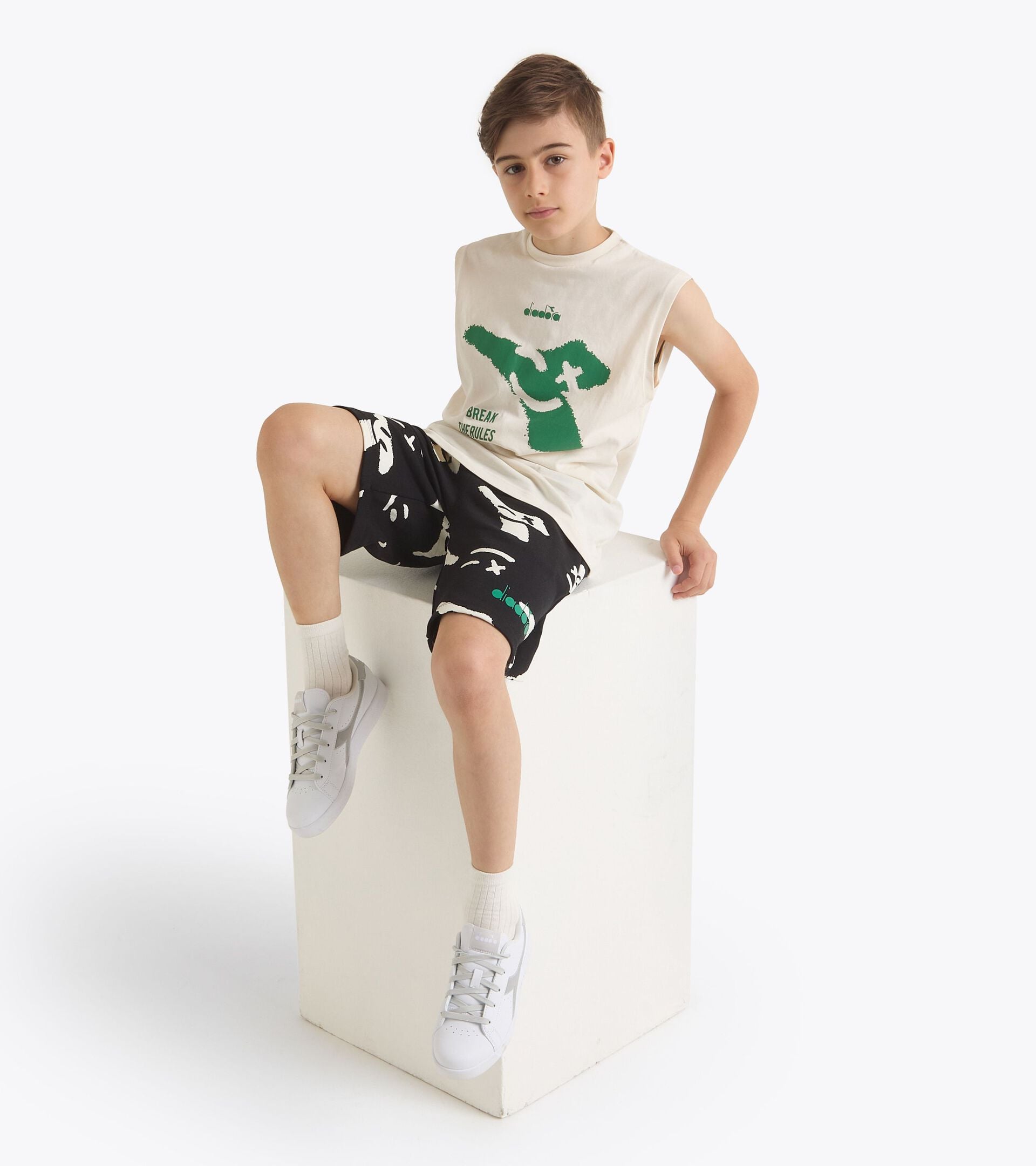 Diadora JB. T-SHIRT SL SMILE LOGO