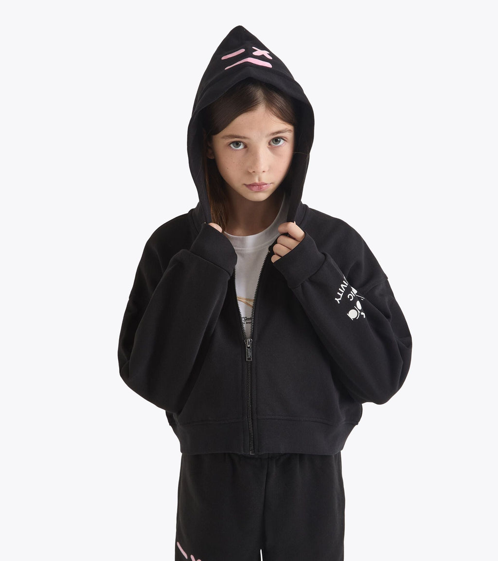 Diadora JG. HOODIE FZ PINK SMILE