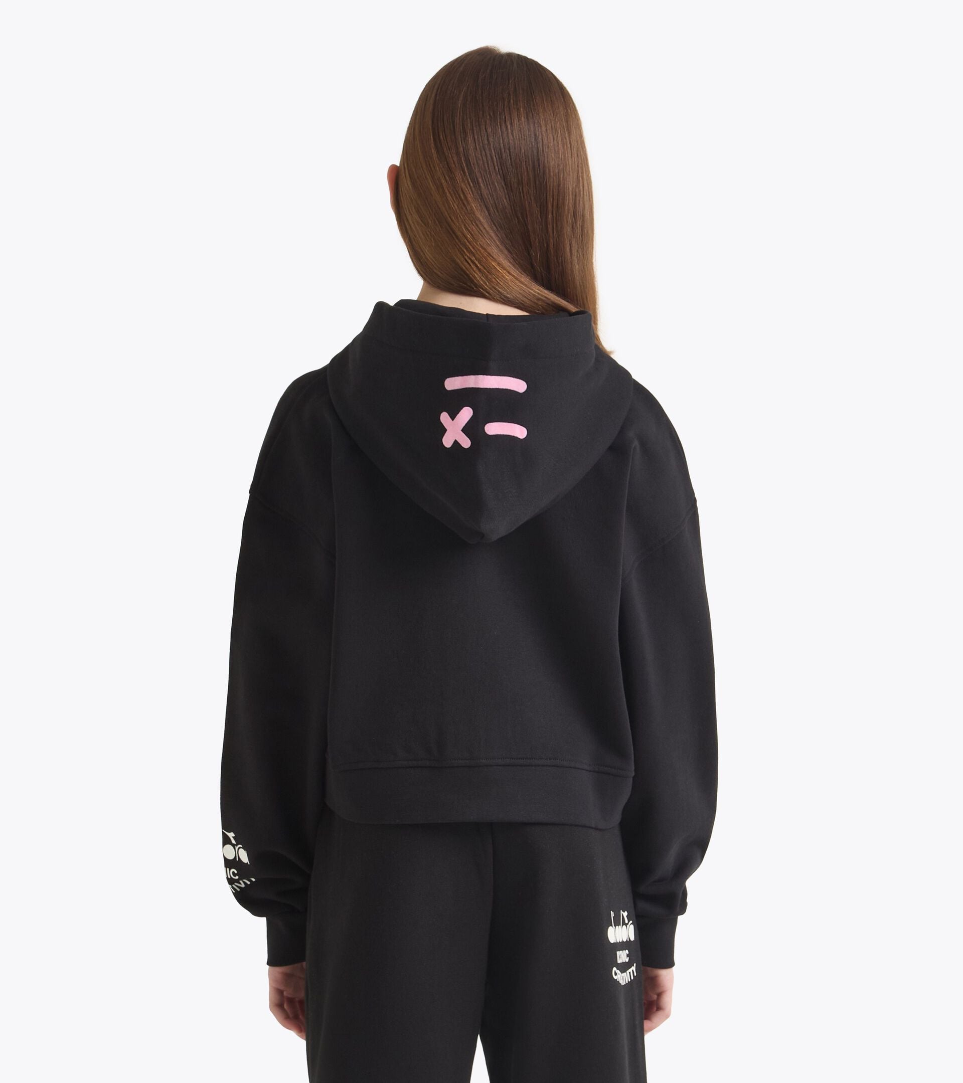 Diadora JG. HOODIE FZ PINK SMILE
