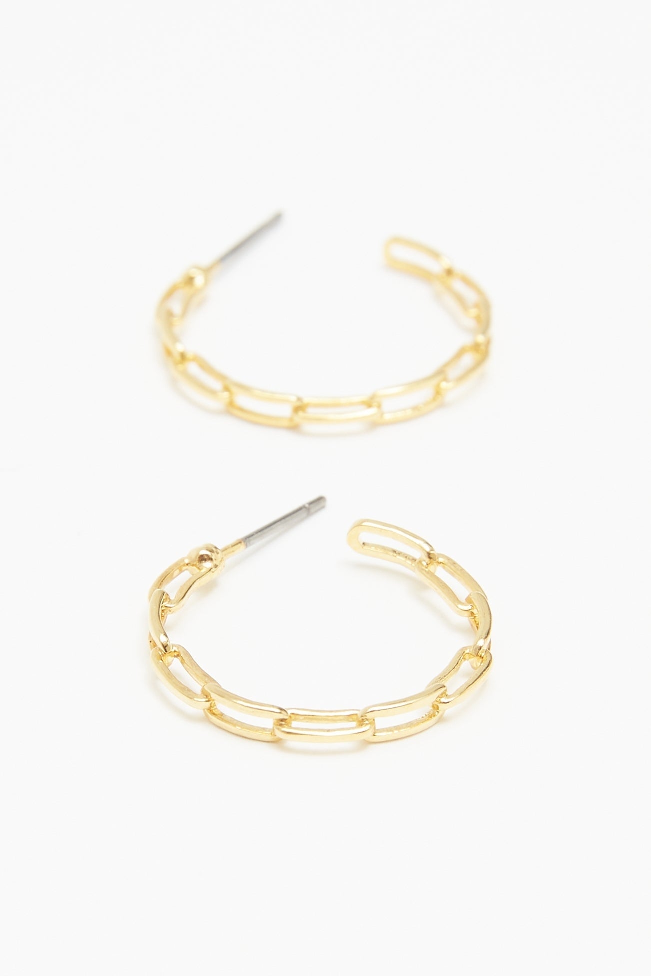  SOUTH MOON UNDER Airy Link Hoop Earrings