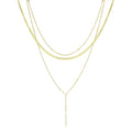  SOUTH MOON UNDER Gold Layered Y Necklace