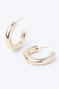  SOUTH MOON UNDER Chunky Gold Tube Hoop
