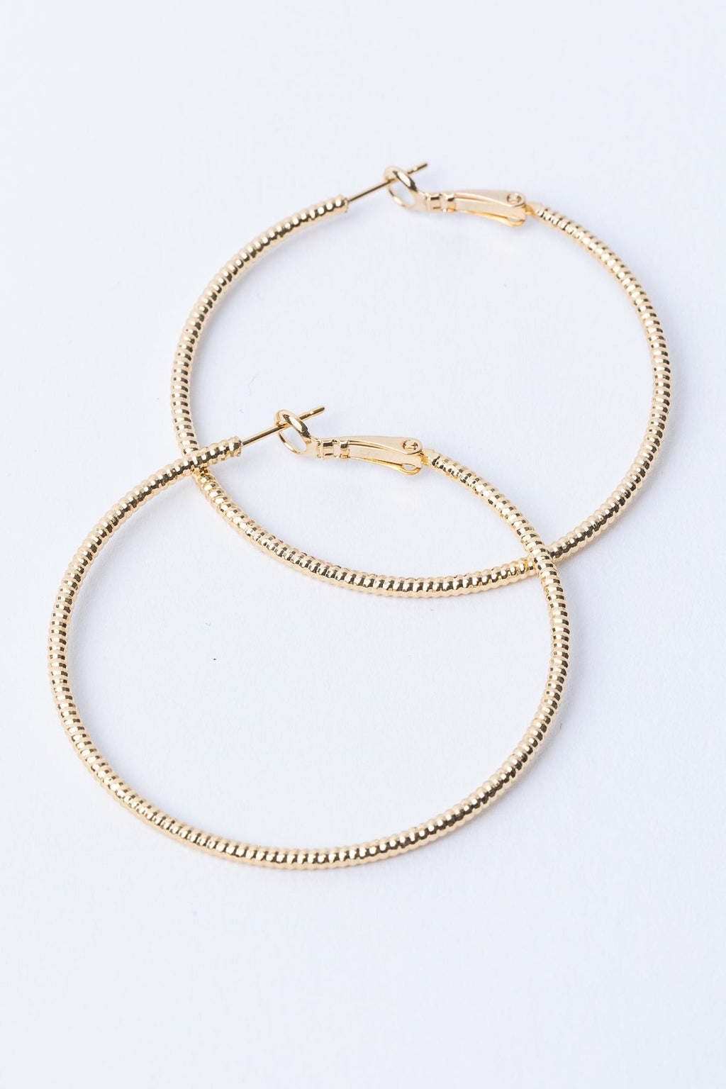  SOUTH MOON UNDER Text Hinge Post Hoop Earrings