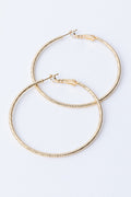  SOUTH MOON UNDER Text Hinge Post Hoop Earrings