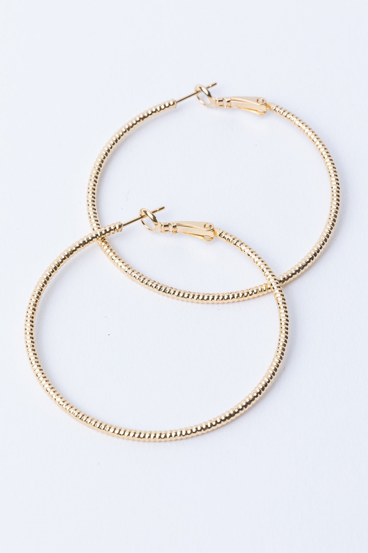  SOUTH MOON UNDER Text Hinge Post Hoop Earrings