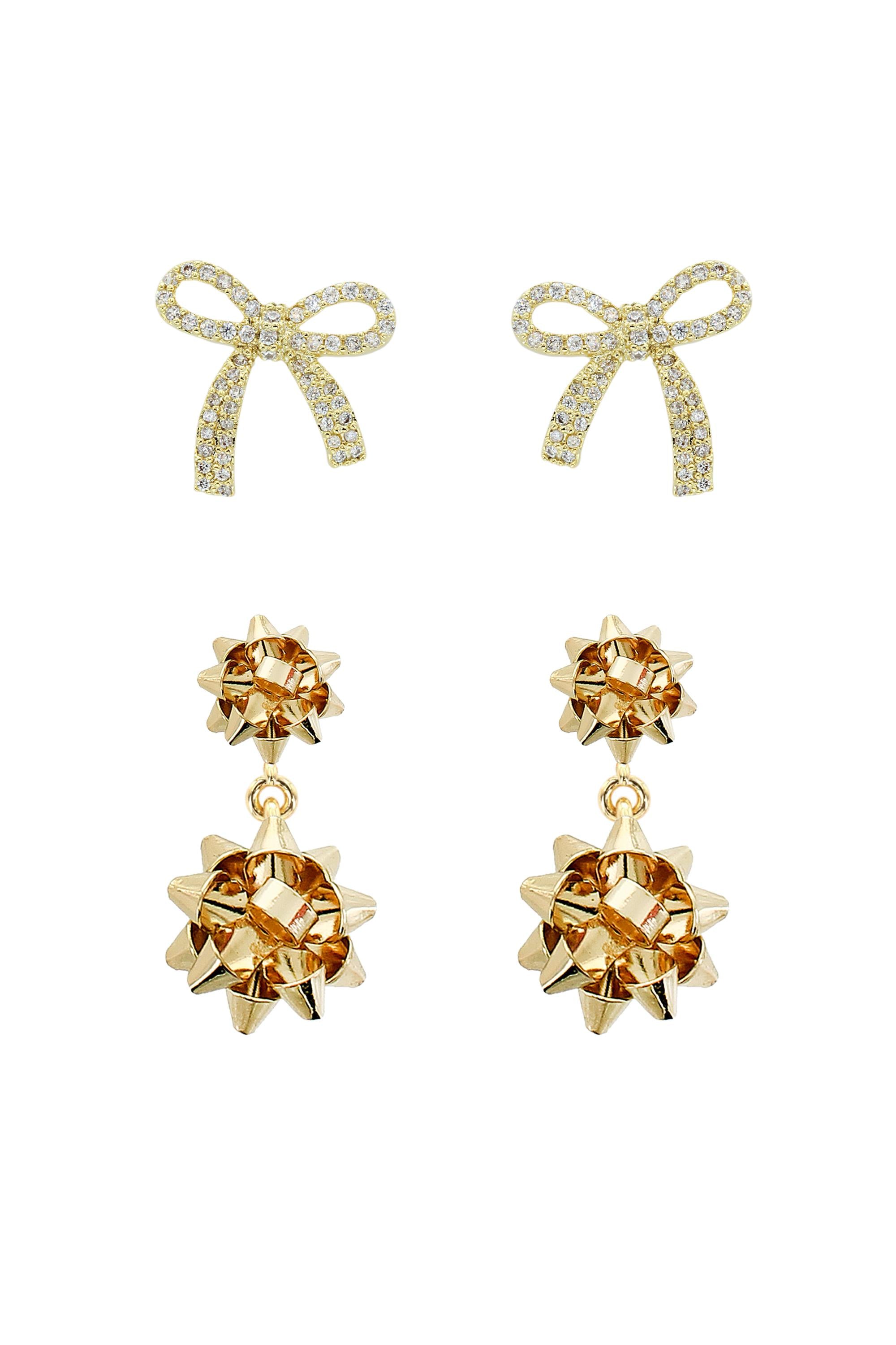  SOUTH MOON UNDER Set Of Two Holiday Gift Earrings