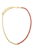 SOUTH MOON UNDER 14 Inch Rhinestone Tennis Necklace
