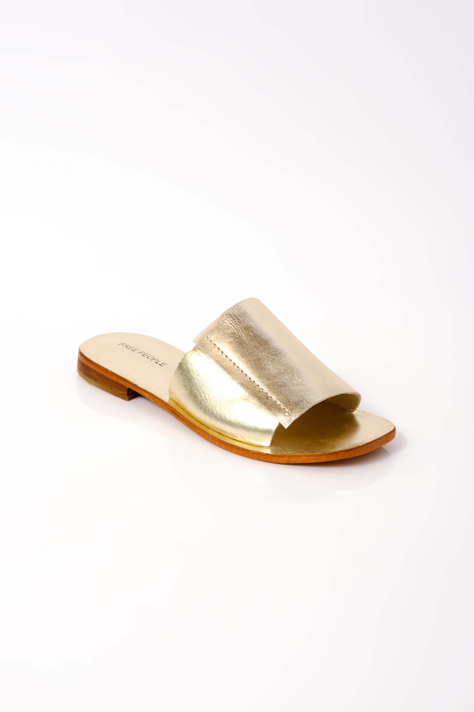 FREE PEOPLE Verona Metallic Slide