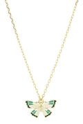  MARLYN SCHIFF Gold 16 Inch Enamel Butterfly Necklace