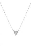  MARLYN SCHIFF Pave Heart Necklace