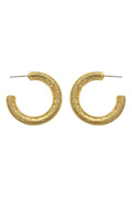  SOUTH MOON UNDER Cz Inset Hoop Earring