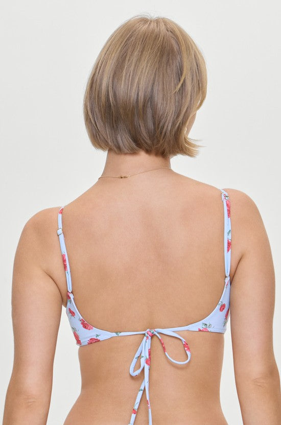  FRANKIES BIKINIS Rosewater Print Cola Top