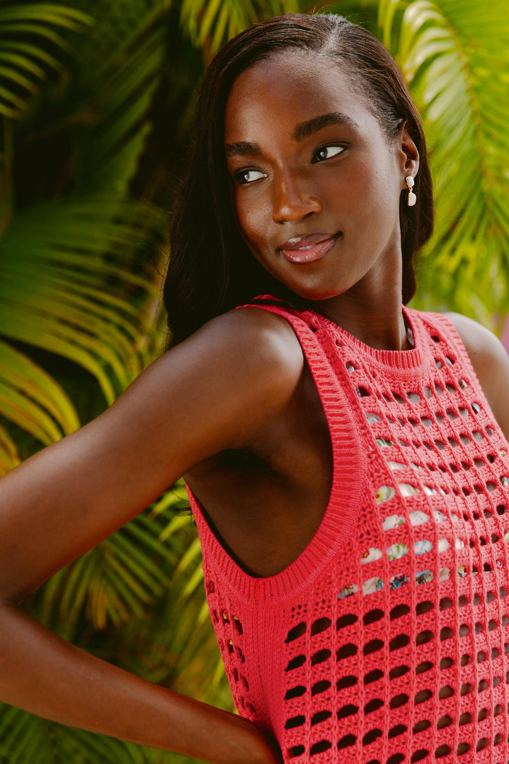  ISLA Brisa Crochet Tank Dress Coverup