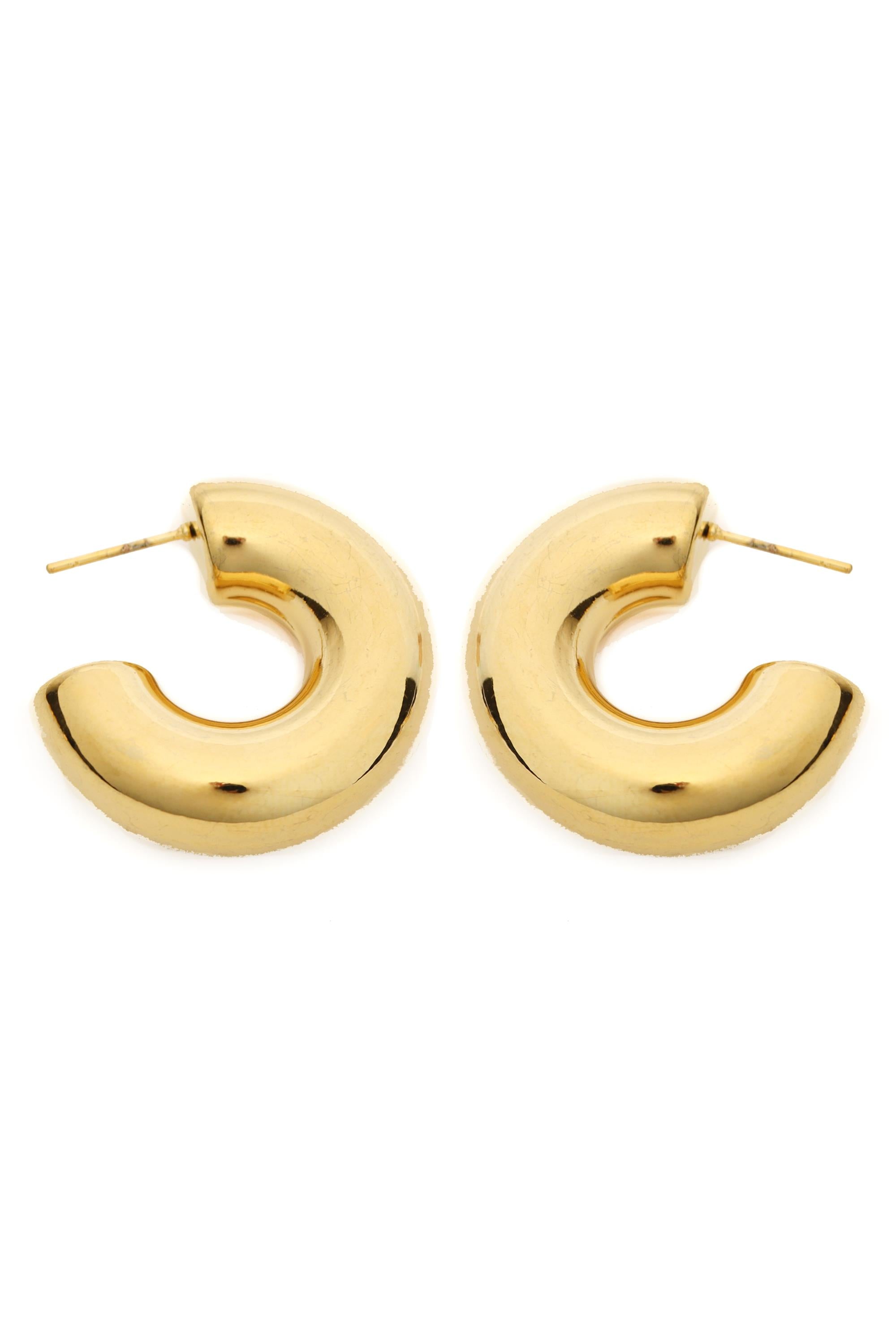  SOUTH MOON UNDER Chunky Tube Hoop Earrings