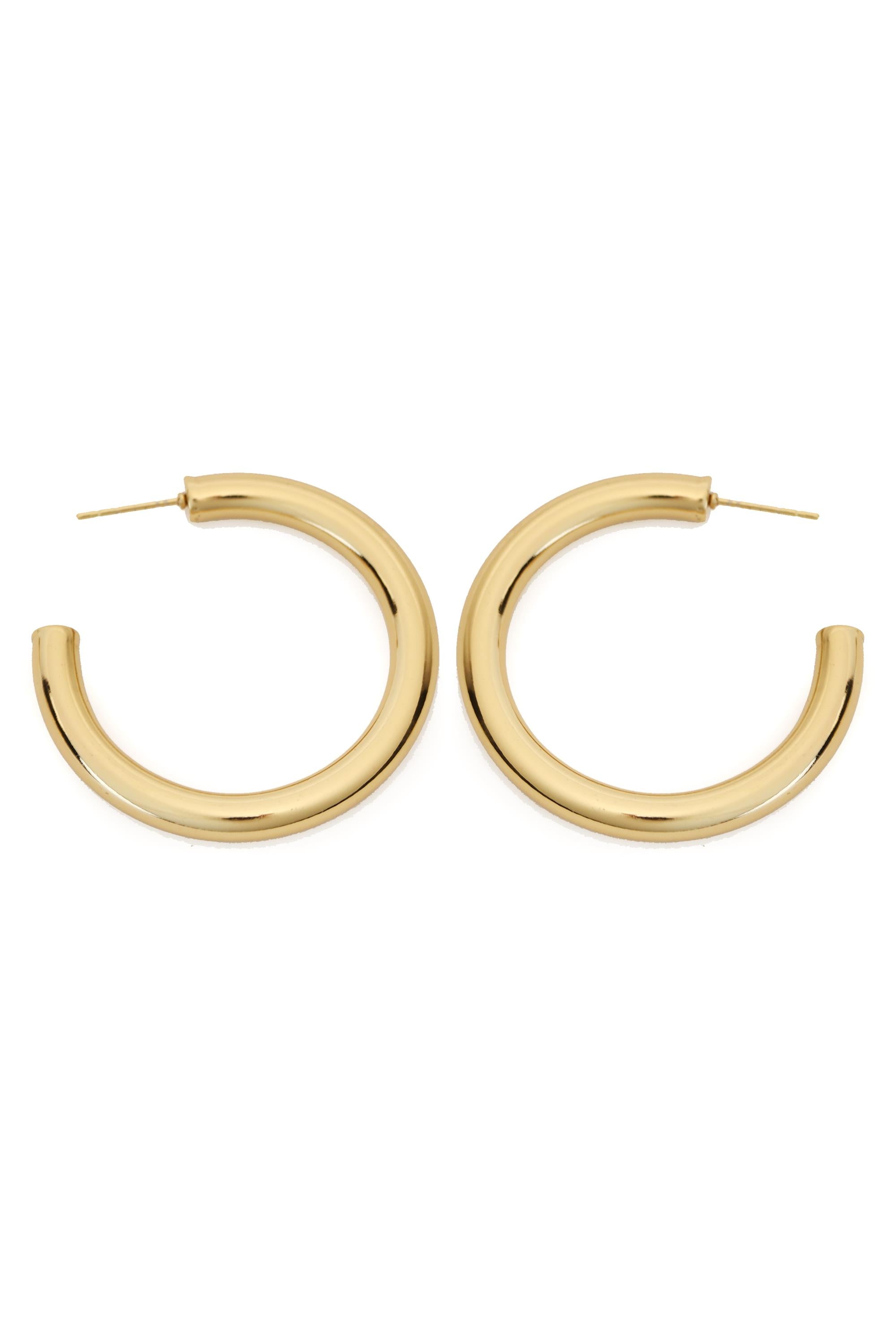  SOUTH MOON UNDER 1.5 Inch Earring Puffy Hoop