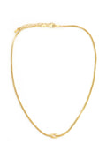  SOUTH MOON UNDER Gold Simple Knot Snake Necklace