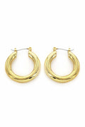  SOUTH MOON UNDER Gold Hinge Hoop Earrings