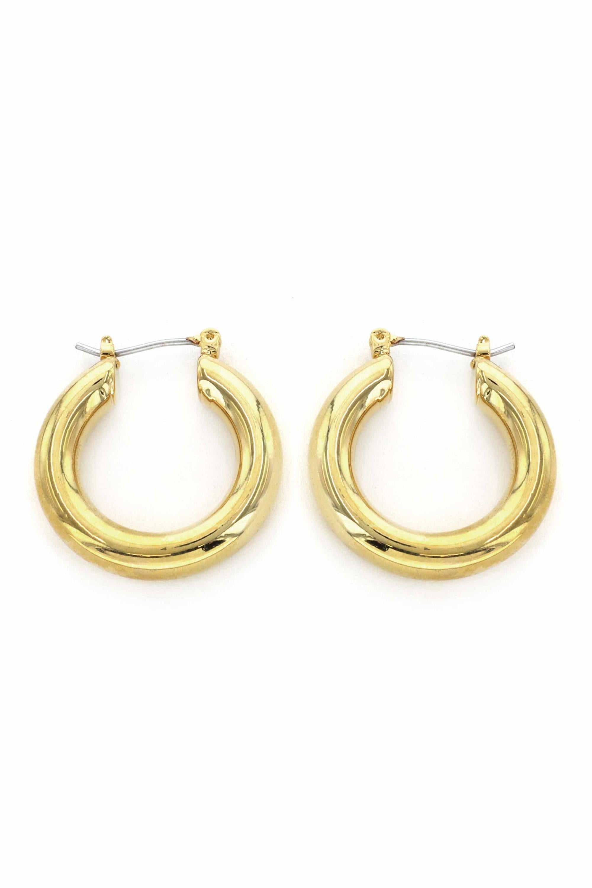  SOUTH MOON UNDER Gold Hinge Hoop Earrings