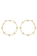  SOUTH MOON UNDER Satelite Pearl Hoop Earrings