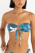 RHYTHM Malia Floral Tie Front Bandeau Top