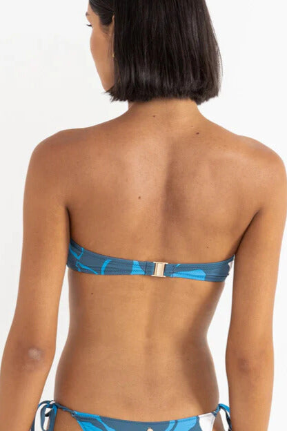  RHYTHM Malia Floral Tie Front Bandeau Top