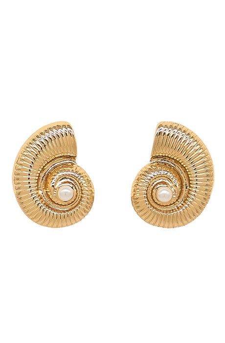  SECRET BOX Seashell Studs