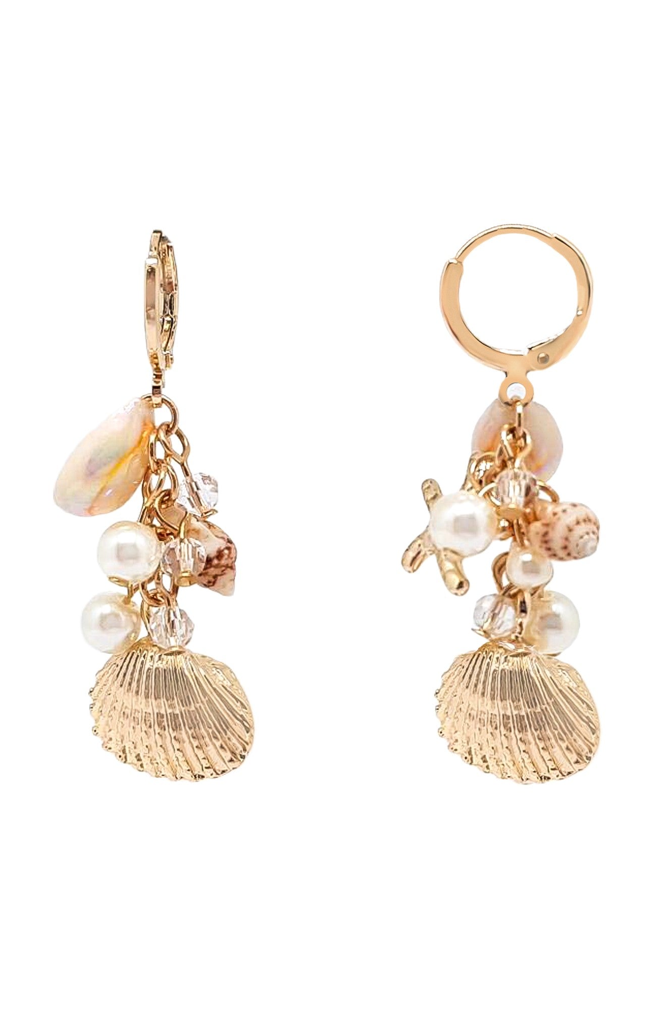  SECRET BOX Seashell Dangle Earrings